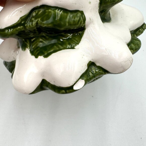 Vintage Fitz and Floyd Ceramic Christmas Tree 6" Japan Decor Tabletop chippy vin - Picture 6 of 8